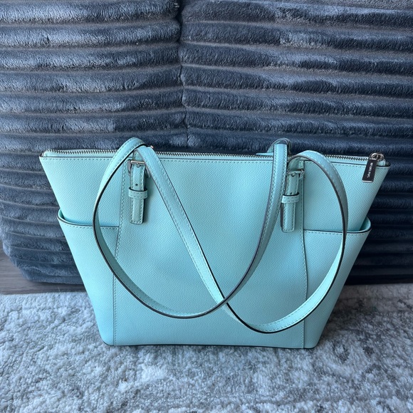 Michael Kors Aqua Blue Tote Bag - Picture 2 of 9